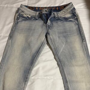 Rock Revival Faded Blue Slim Men's Jeans